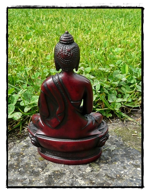 Kleine Shakyamuni Buddha Statue Rückseite